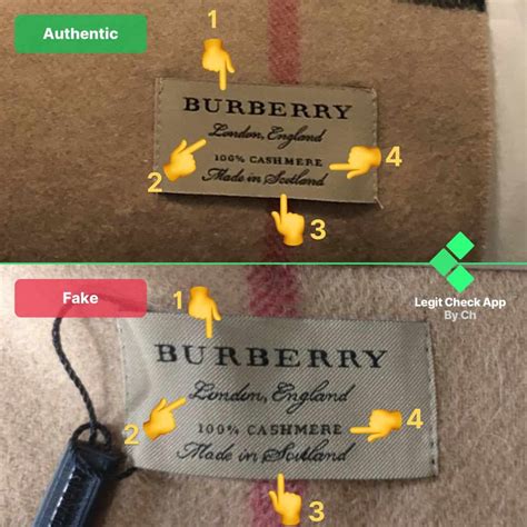 burberry counterfeit|authentic Burberry tag.